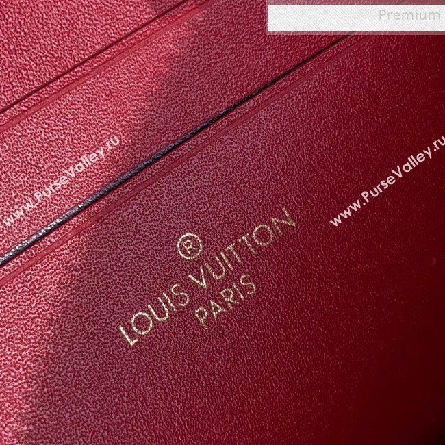 Louis Vuitton Monogram Canvas Print Double Zip Pochette Pouch with Chain M67561 2019 (FANG-9101427)