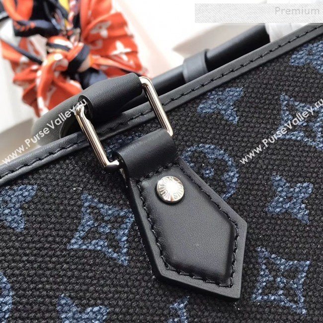 Louis Vuitton Mens Grand Sac Monogram Embroidered Tote M55185 Blue 2019 (HAIT-9101429)