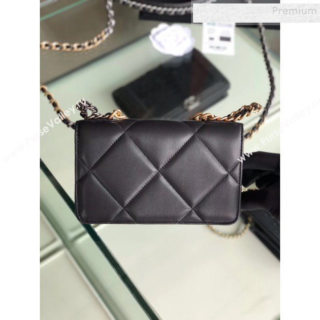 Chanel Quilted 19 Wallet on Chain WOC AP0957 Black 2019 (FM-9101409)