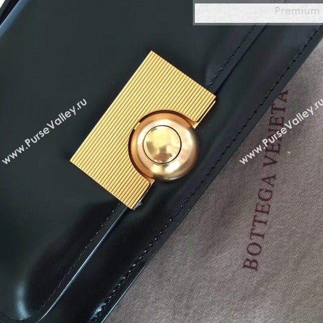 Bottega Veneta Mini Smooth Calfskin BV Classic Ronde Shoulder Bag Black 2019 (WT-9101842)