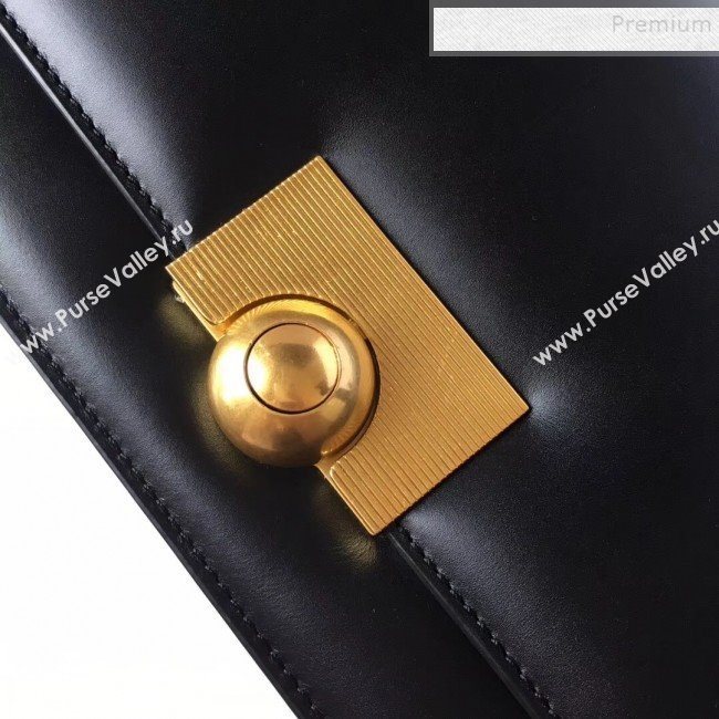 Bottega Veneta Medium Smooth Calfskin BV Classic Ronde Shoulder Bag Black 2019 (WT-9101844)