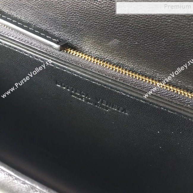 Bottega Veneta Medium Smooth Calfskin BV Classic Ronde Shoulder Bag Black 2019 (WT-9101844)