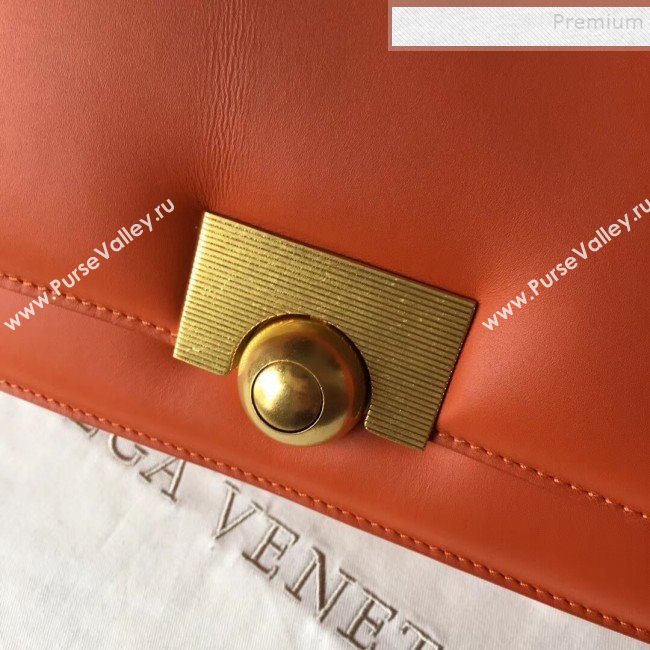 Bottega Veneta Medium Smooth Calfskin BV Classic Ronde Shoulder Bag Orange 2019 (WT-9101845)