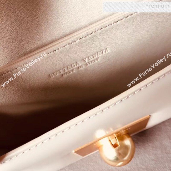 Bottega Veneta Mini Smooth Calfskin BV Classic Ronde Shoulder Bag Nude 2019 (WT-9101843)