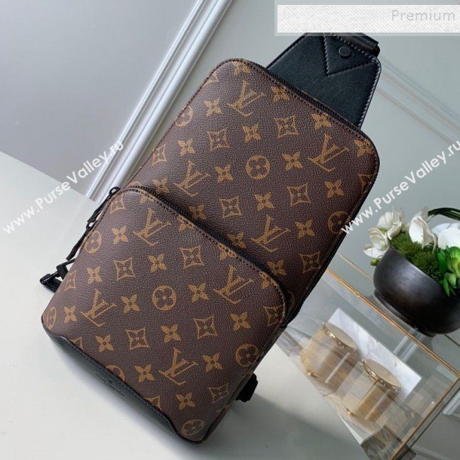 Louis Vuitton Mens Avenue Monogram Canvas Sling Shoulder Bag M41719 2019 (KD-9101777)