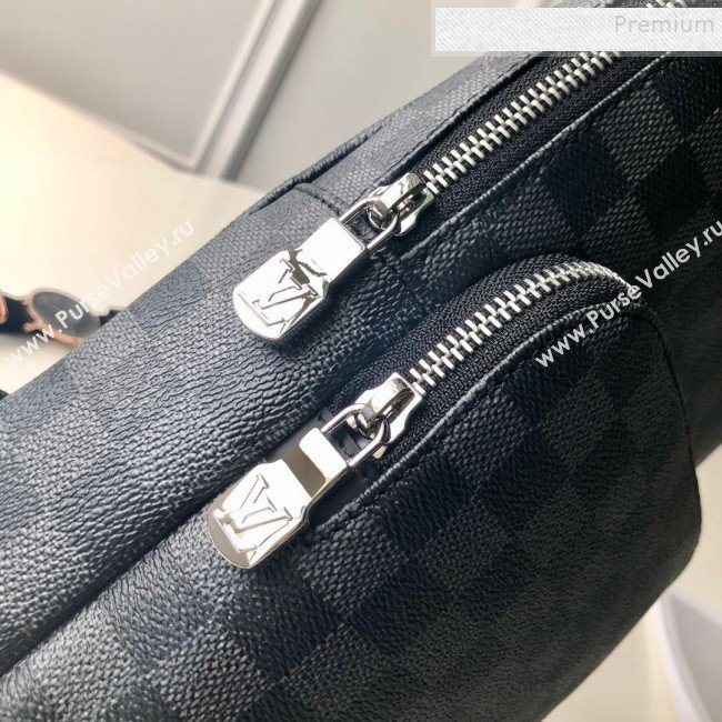 Louis Vuitton Mens Avenue Damier Graphite Canvas Sling Shoulder Bag N41719 2019 (KD-9101776)
