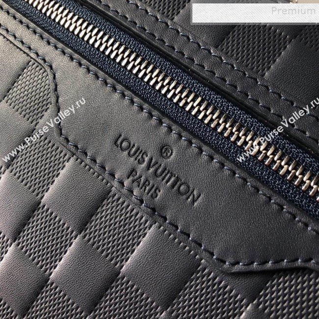 Louis Vuitton Avenue Soft Damier Leather Briefcase Top Handle Bag N41020 Dark Blue 2019 (KD-9101773)