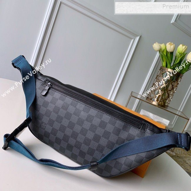 Louis Vuitton Mens Discovery Damier Graphite Canvas Bumbag/Belt Bag N40187 Black 2019 (KD-9101781)