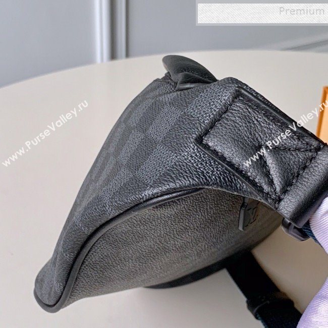 Louis Vuitton Mens Discovery Damier Graphite Canvas Bumbag/Belt Bag N40187 Black 2019 (KD-9101781)