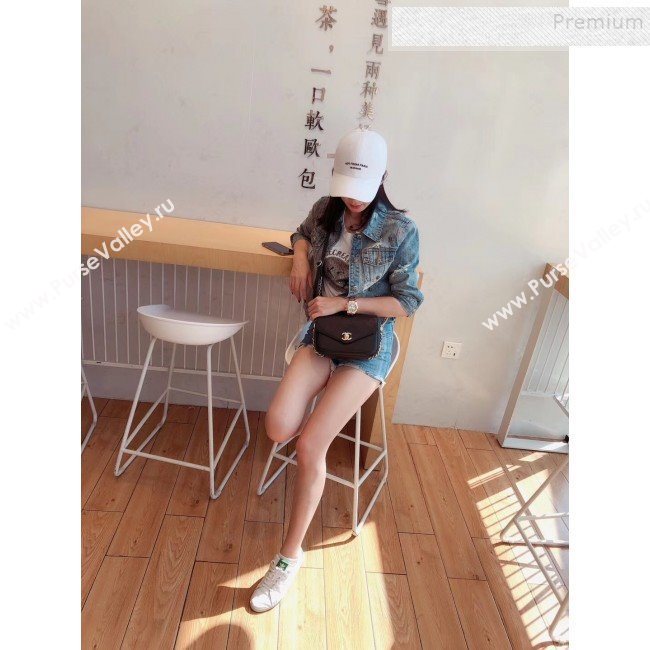 Chanel Quilted Calfskin Flap Bag AS0413 Black 2019 (SMJD-9102207)
