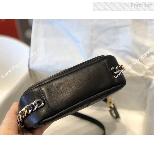Chanel Quilted Calfskin Flap Bag AS0413 Black 2019 (SMJD-9102207)