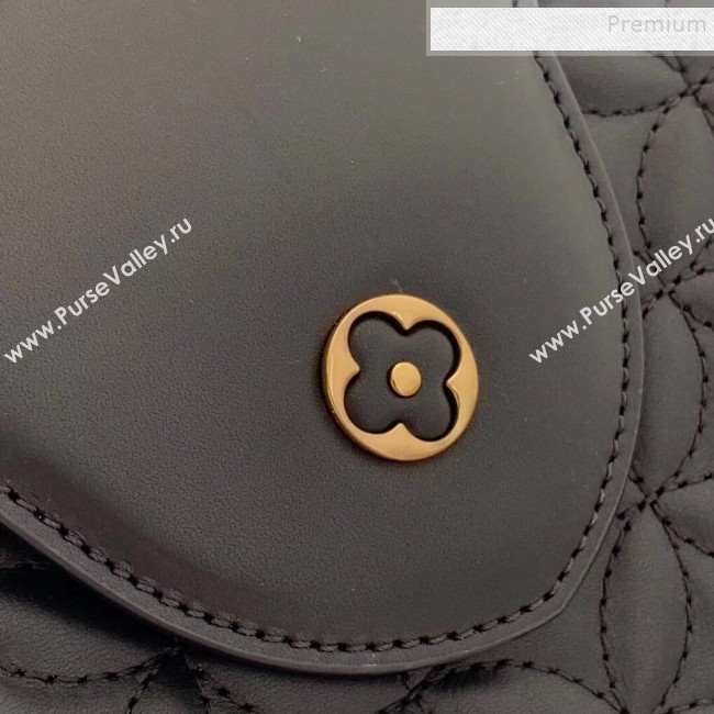 Louis Vuitton Capucines BB Monogram Flower Top Handle Bag M55360 Black 2019 (KIKI-9102237)