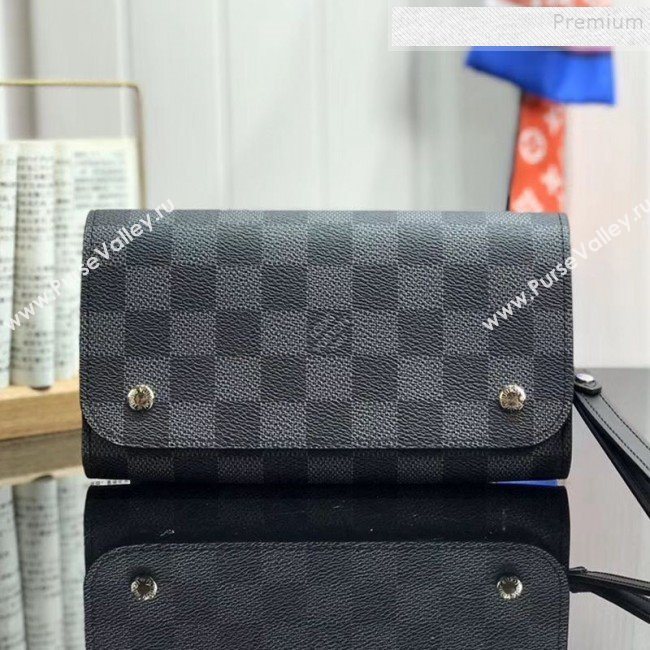 Louis Vuitton Kasai Damier Graphite Canvas Clutch N58080 2019 (HAIT-9102242)