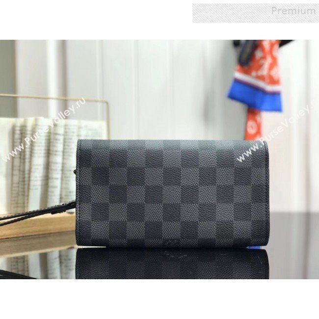 Louis Vuitton Kasai Damier Graphite Canvas Clutch N58080 2019 (HAIT-9102242)