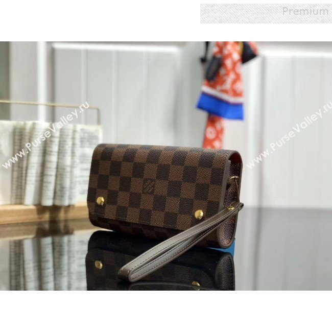 Louis Vuitton Kasai Damier Ebene Canvas Clutch N58080 2019 (HAIT-9102244)