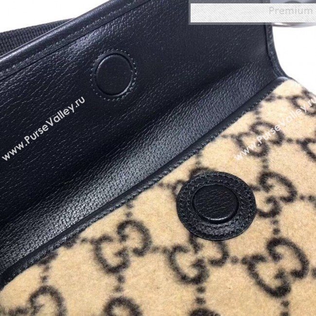 Gucci GG Wool Belt bag 598181 Beige 2019 (DLH-9102314)