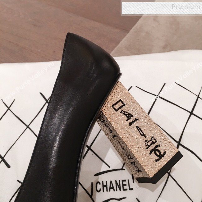 Chanel Lambskin Metal High-Heel Pumps G34905 Black 2019 (HQG-9102535)