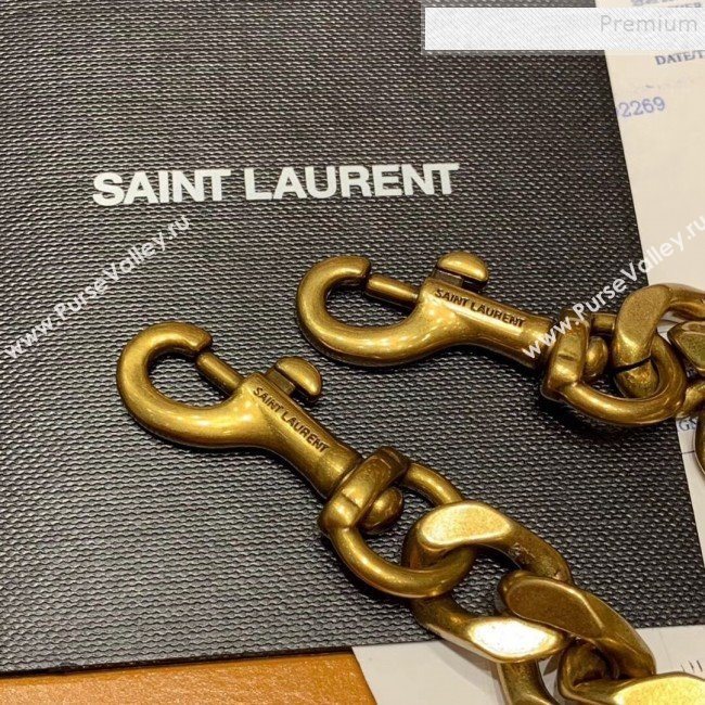 Saint Laurent Medium Monogram College Bag 500839 Brown/Gold (JUND-9102922)