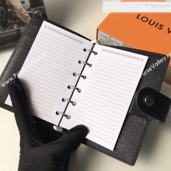 Louis Vuitton Grained Leather Small Ring Agenda Book Cover R20426 03 2019 (YILU-9103140)