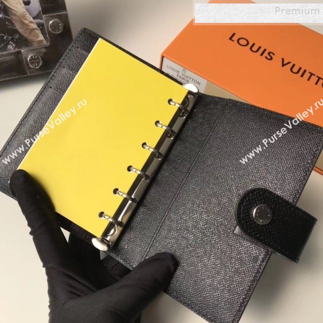 Louis Vuitton Grained Leather Small Ring Agenda Book Cover R20426 03 2019 (YILU-9103140)