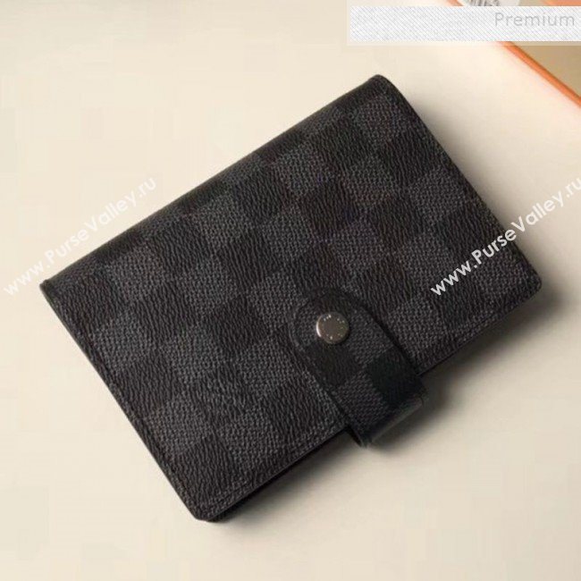 Louis Vuitton Damier Graphite Canvas Small Ring Agenda Book Cover R20005 04 2019 (YILU-9103141)