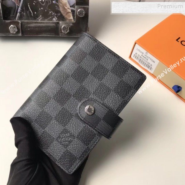 Louis Vuitton Damier Graphite Canvas Small Ring Agenda Book Cover R20005 04 2019 (YILU-9103141)
