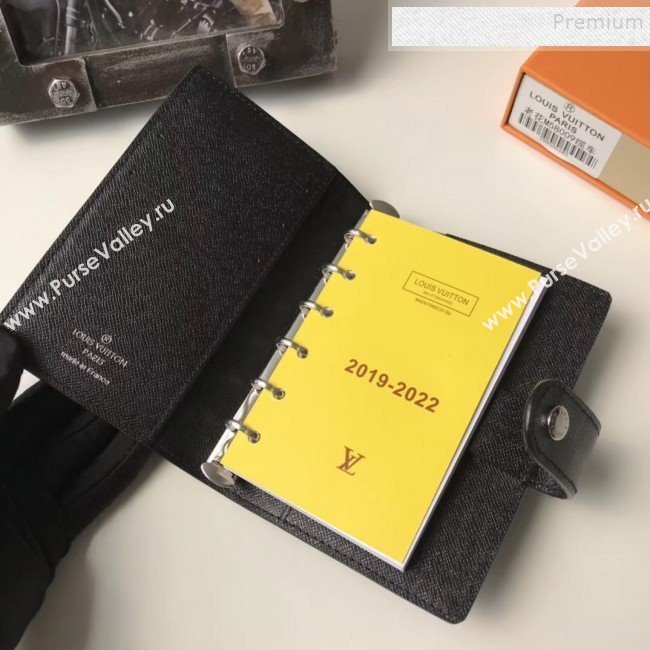 Louis Vuitton Damier Graphite Canvas Small Ring Agenda Book Cover R20005 04 2019 (YILU-9103141)
