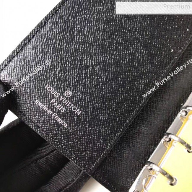 Louis Vuitton Damier Graphite Canvas Small Ring Agenda Book Cover R20005 04 2019 (YILU-9103141)