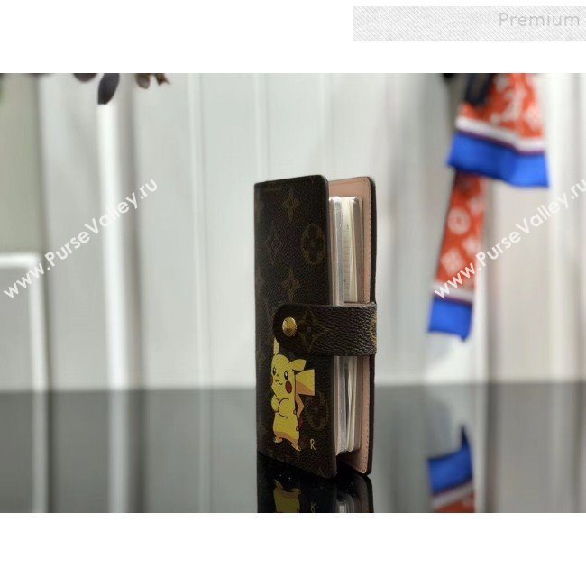 Louis Vuitton Monogram Canvas Pikachu Print Small Ring Agenda Book Cover R20005 07 2019 (YILU-9103144)