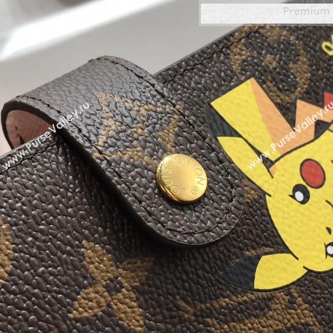 Louis Vuitton Monogram Canvas Pikachu Print Small Ring Agenda Book Cover R20005 07 2019 (YILU-9103144)