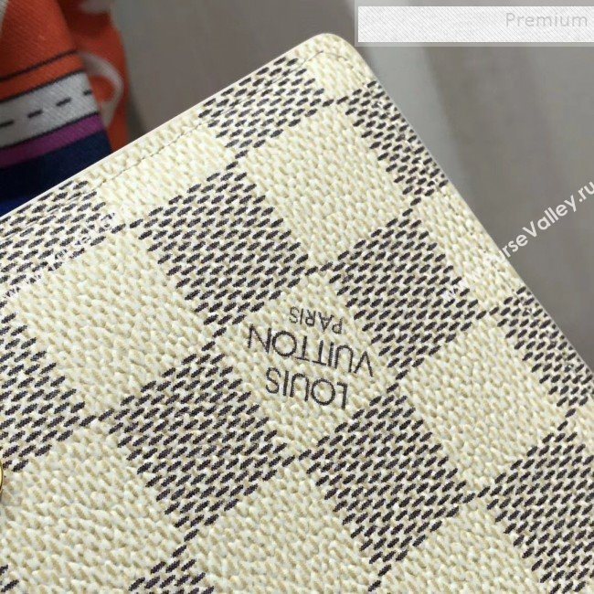 Louis Vuitton Damier Azur Canvas Small Ring Agenda Book Cover R20706 08 2019 (YILU-9103145)