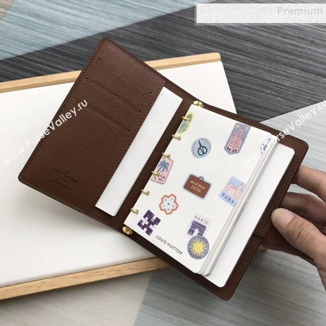 Louis Vuitton Monogram Canvas Print Small Ring Agenda Book Cover R20005 01 2019 (HY-9103138)