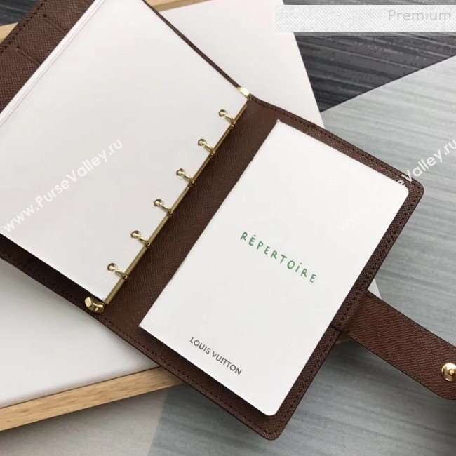 Louis Vuitton Monogram Canvas Print Small Ring Agenda Book Cover R20005 01 2019 (HY-9103138)