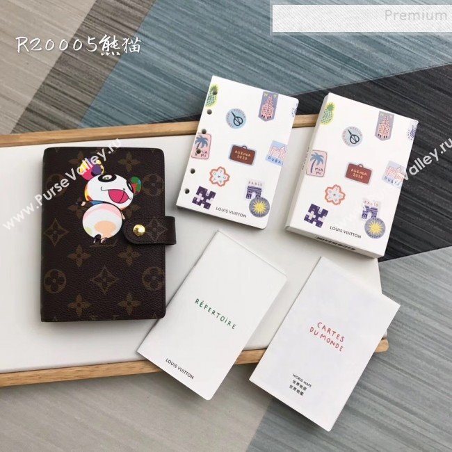 Louis Vuitton Monogram Canvas Print Small Ring Agenda Book Cover R20005 09 2019 (YILU-9103146)