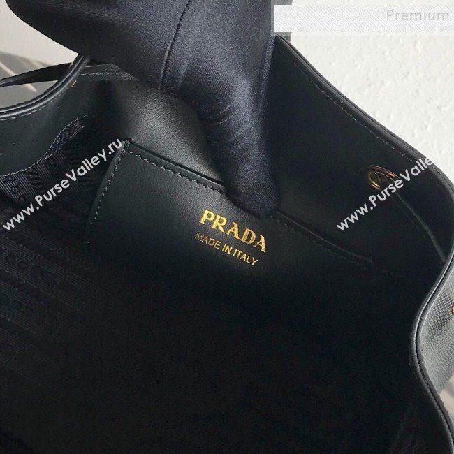 Prada Saffiano Leather Bucket Bag 1BE032 Black 2019 (PYZ-9102417)