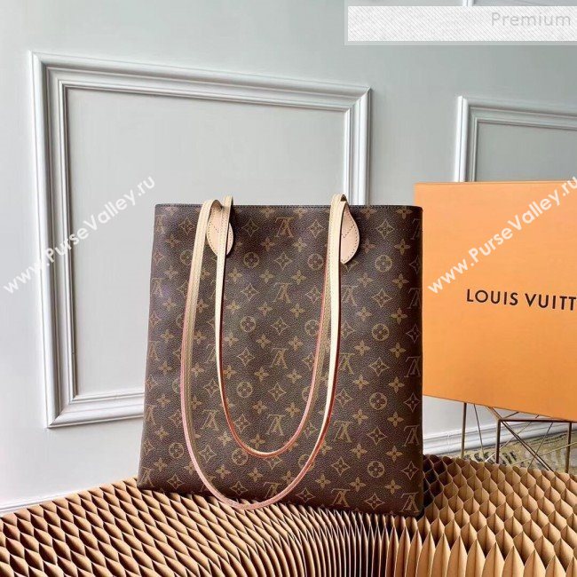 Louis Vuitton Movie Stripes Print Monogram Cnavas Tote M49996 Coffee 2019 (KD-9102837)