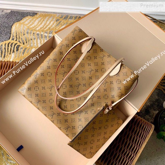 Louis Vuitton Movie Stripes Print Monogram Cnavas Tote M49996 Yellow 2019 (KD-9102836)