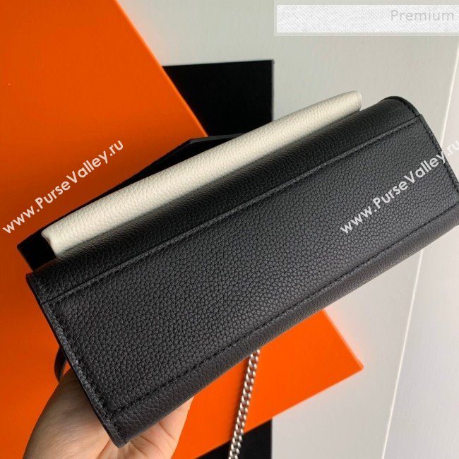 Louis Vuitton Mylockme BB Pythonskin Calfskin Shoulder Bag N97005 Black/White 2019 (KD-9102839)