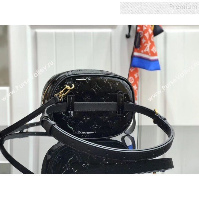 Louis Vuitton Monogram Patent Leather Belt Bag M90531 Black 2019 (HAIT-9102844)