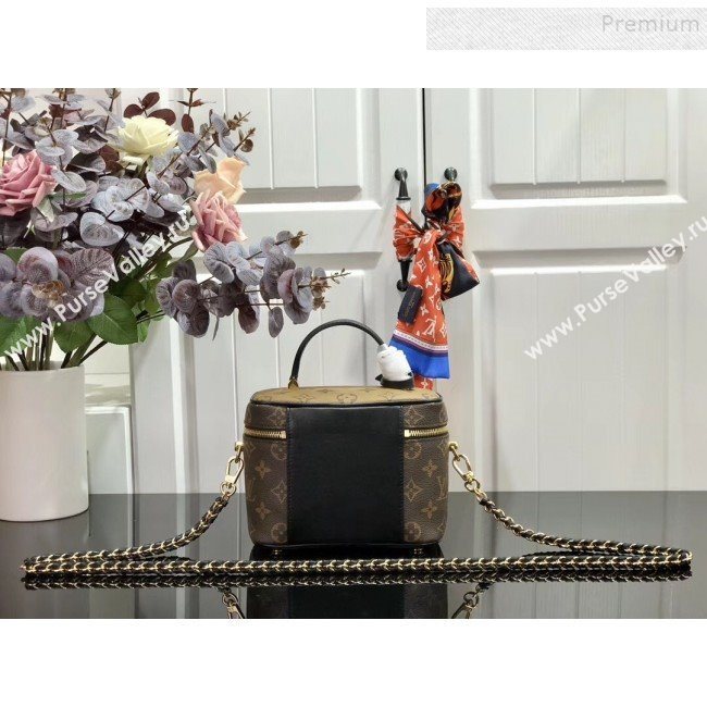 Louis Vuitton Monogram Canvas Flap Cosmetic Top Handle Bag M42264 Coffee 2019 (HAIT-9102846)