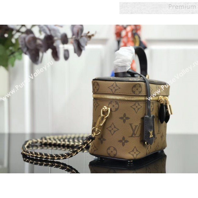 Louis Vuitton Monogram Canvas Flap Cosmetic Top Handle Bag M42264 Yellow 2019 (HAIT-9102845)