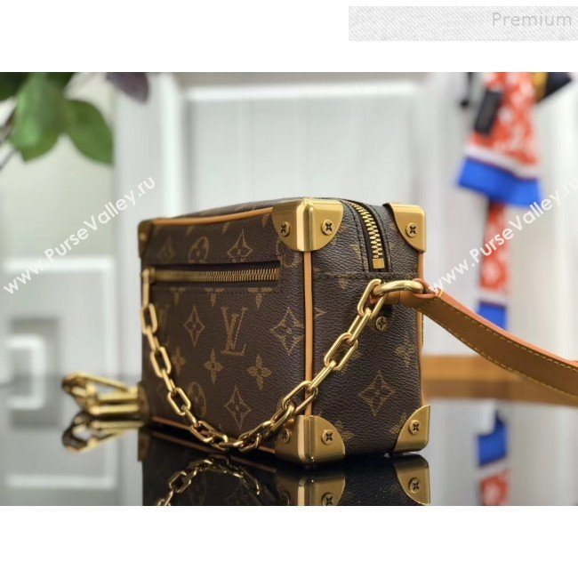 Louis Vuitton Mens Monogram Canvas Mini Soft Trunk Box Shoulder Bag M44480 2019 (HAIT-9102847)