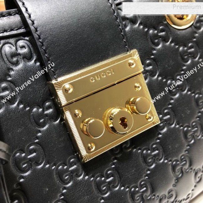 Gucci Padlock Signature Small Shoulder Bag 498156 Black 2019 (DLH-9102932)