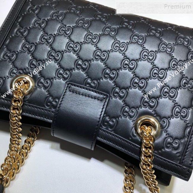 Gucci Padlock Signature Small Shoulder Bag 498156 Black 2019 (DLH-9102932)