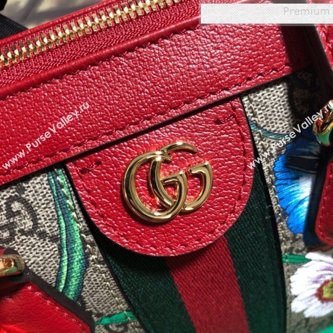 Gucci Ophidia GG Flora Small Tote Bag ‎‎547551 Red 2019 (BLWX-9102940)