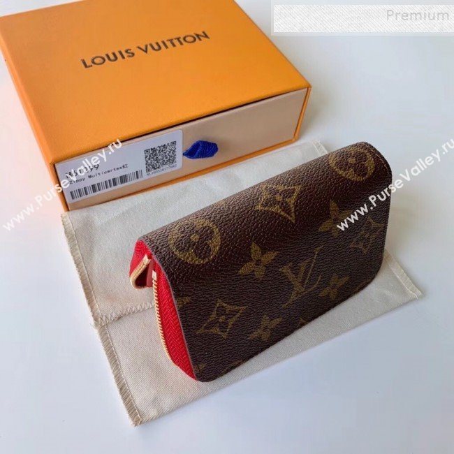 Louis Vuitton Zippy Multicartes Card Holder M61299 Red 2019 (KIKI-9102823)