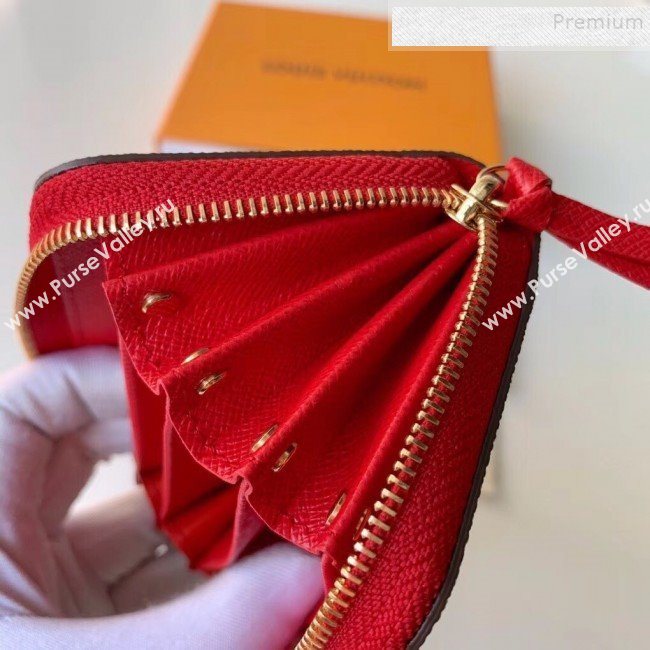 Louis Vuitton Zippy Multicartes Card Holder M61299 Red 2019 (KIKI-9102823)