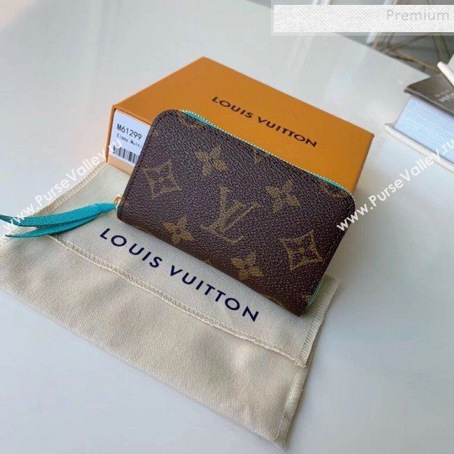 Louis Vuitton Zippy Multicartes Card Holder M64303 Blue 2019 (KIKI-9102824)