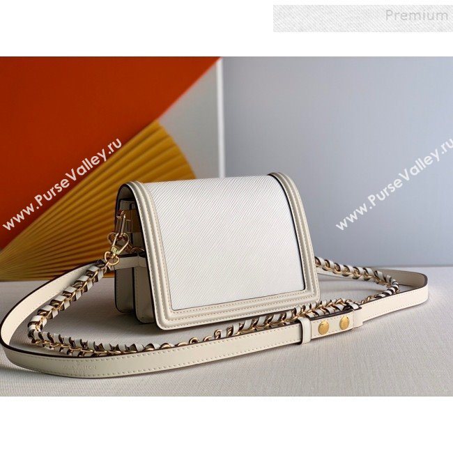 Louis Vuitton Mini Dauphine Epi Leather Shoulder Bag M90499 White 2019 (KD-9102825)