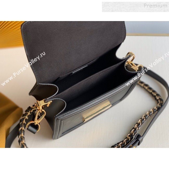 Louis Vuitton Mini Dauphine Epi Leather Shoulder Bag M90499 Black 2019 (KD-9102830)